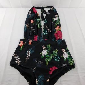 Deep V-neck Bathing Suit Size 2x